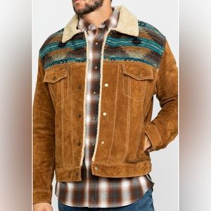 NWT SCULLY MEN'S BOAR SUEDE JEAN JACKET